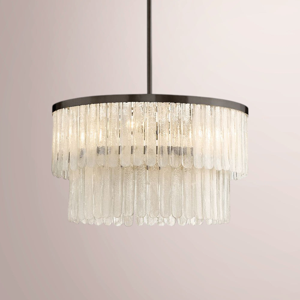 Lunara Tiered Glass Round Chandelier