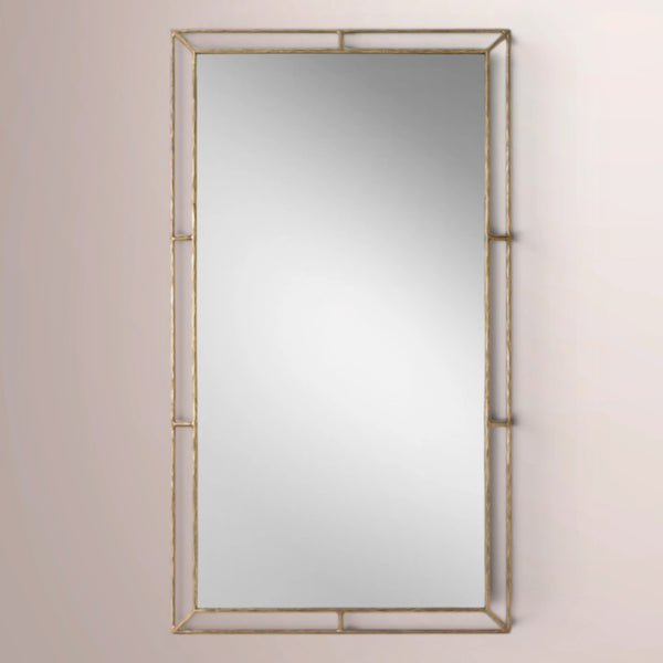 Calix Series Open Beveled Floor Mirror