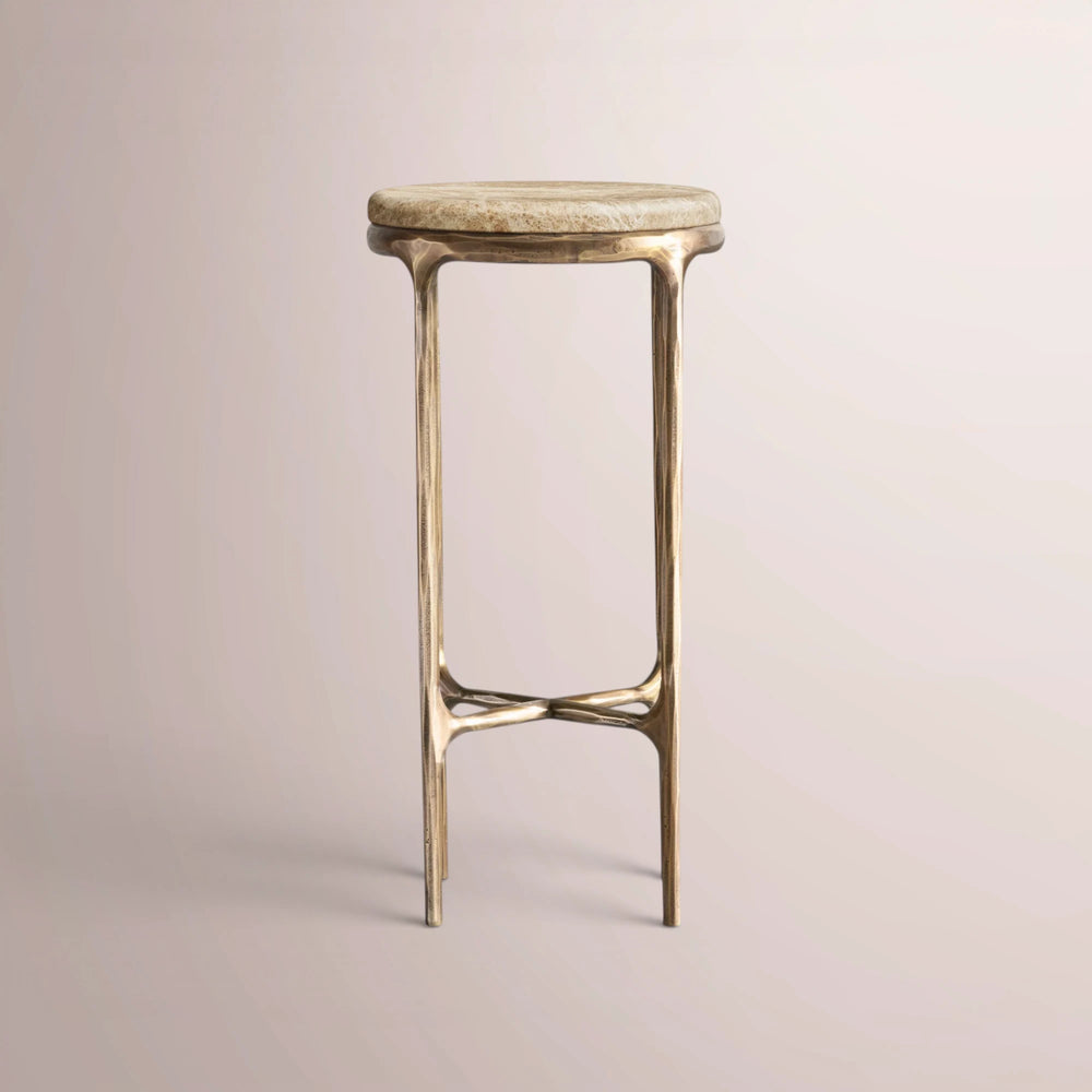 Calix Series Marble Round Drink Table