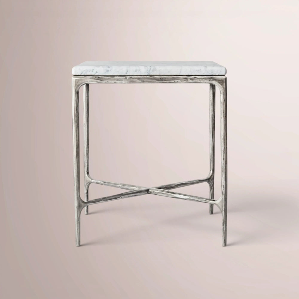 Calix Series Marble Square Side Table
