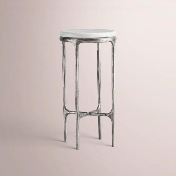Calix Series Marble Round Drink Table