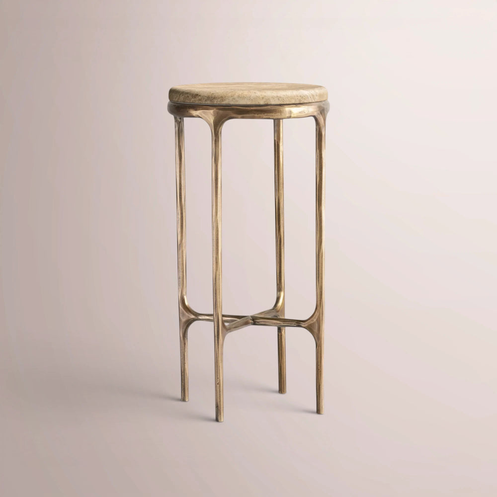Calix Series Marble Round Drink Table