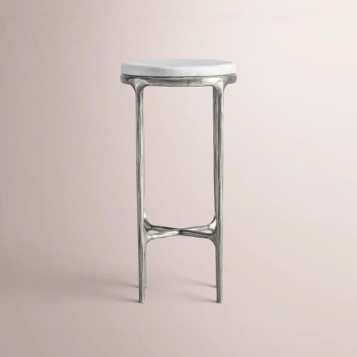 Calix Series Marble Round Drink Table
