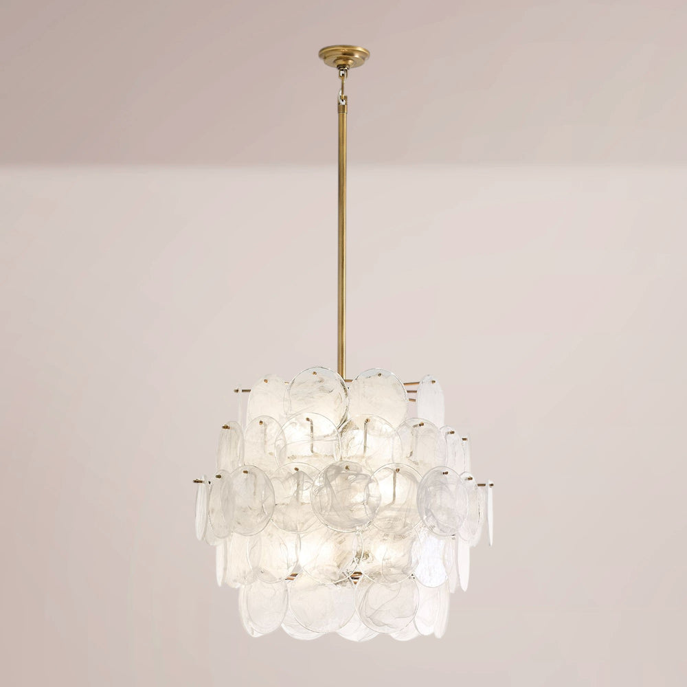 Lunara Glass Disc Chandelier