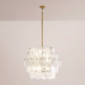 Lunara Glass Disc Chandelier
