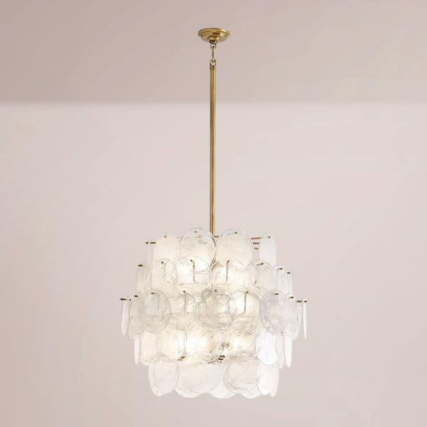 Lunara Glass Disc Chandelier