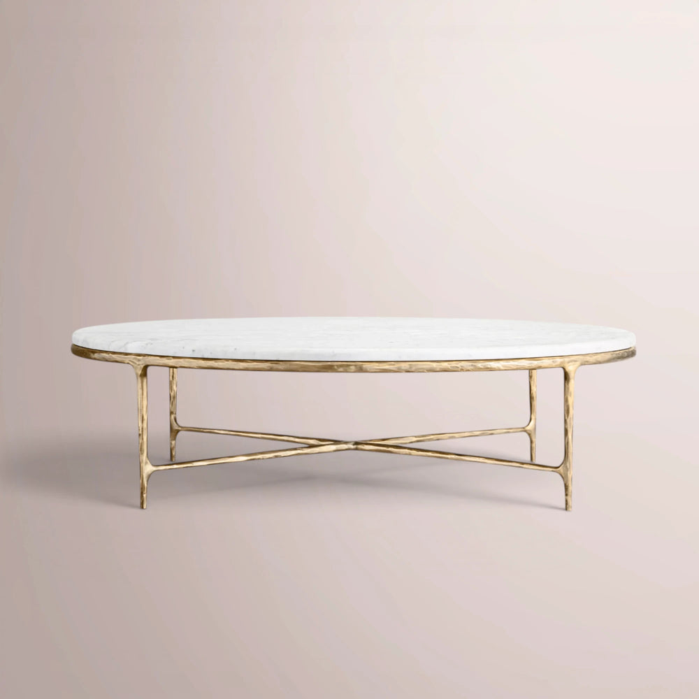 Calix Series Marble Round Coffee Table