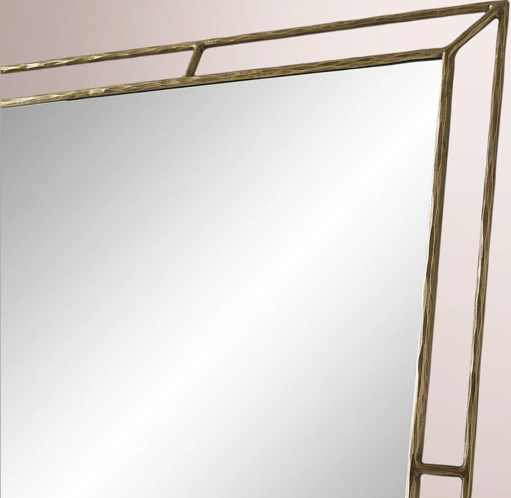 Calix Open Beveled Floor Mirror