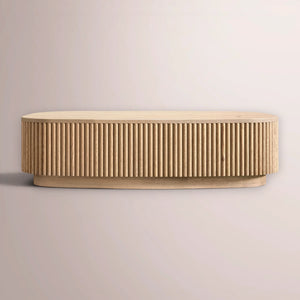 Ethenra Emperador Plinth Round Coffee Table