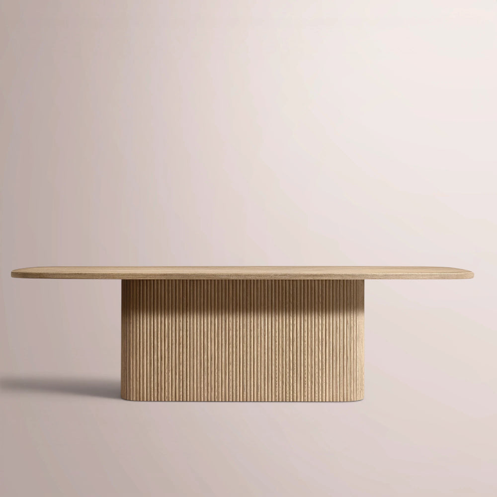 Ethenra Pedestal Rectangular Dining Table