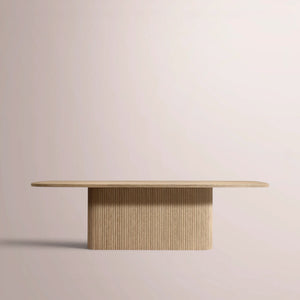 Ethenra Pedestal Rectangular Dining Table