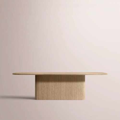 Ethenra Pedestal Rectangular Dining Table