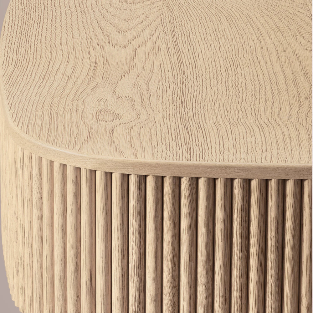 Ethenra Emperador Plinth Round Coffee Table