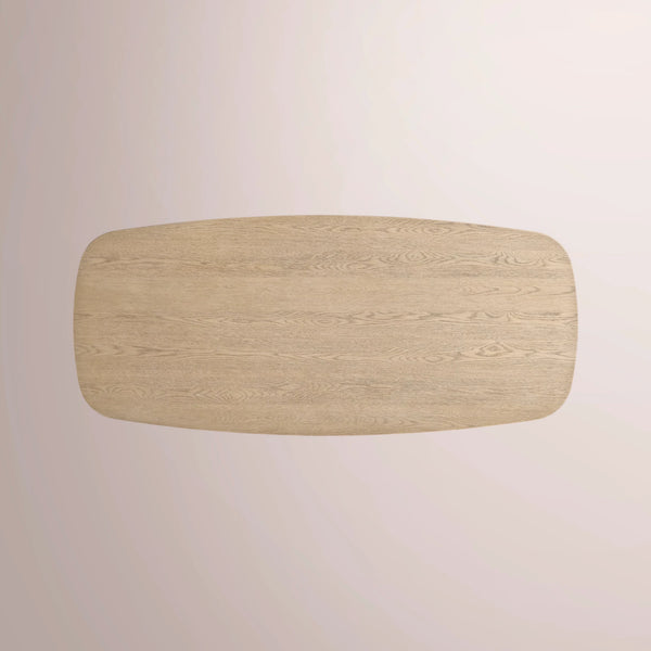 Ethenra Pedestal Rectangular Dining Table