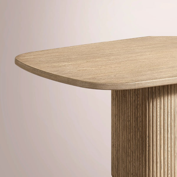 Ethenra Pedestal Rectangular Dining Table