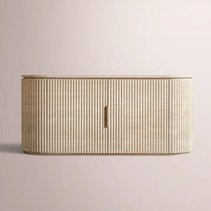 Solenne Reeded Stone Media Console