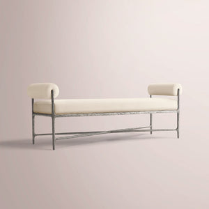 Calix Fabric Double-Bolster End-of-Bed Bench