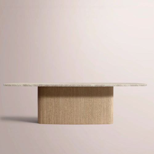 Ethenra Pedestal Rectangular Dining Table