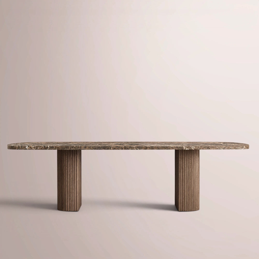 Ethenra Emperador Rectangular Dining Table