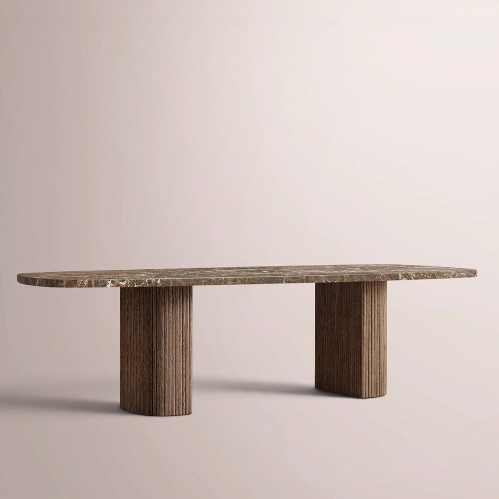 Ethenra Emperador Rectangular Dining Table