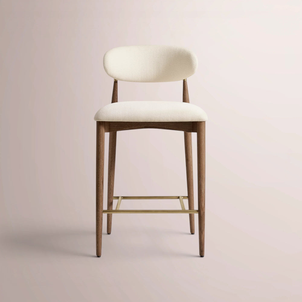 Valoren Armless Fabric Bar & Counter Stool