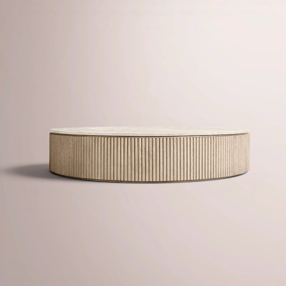 Solenne Emperador Round Coffee Table