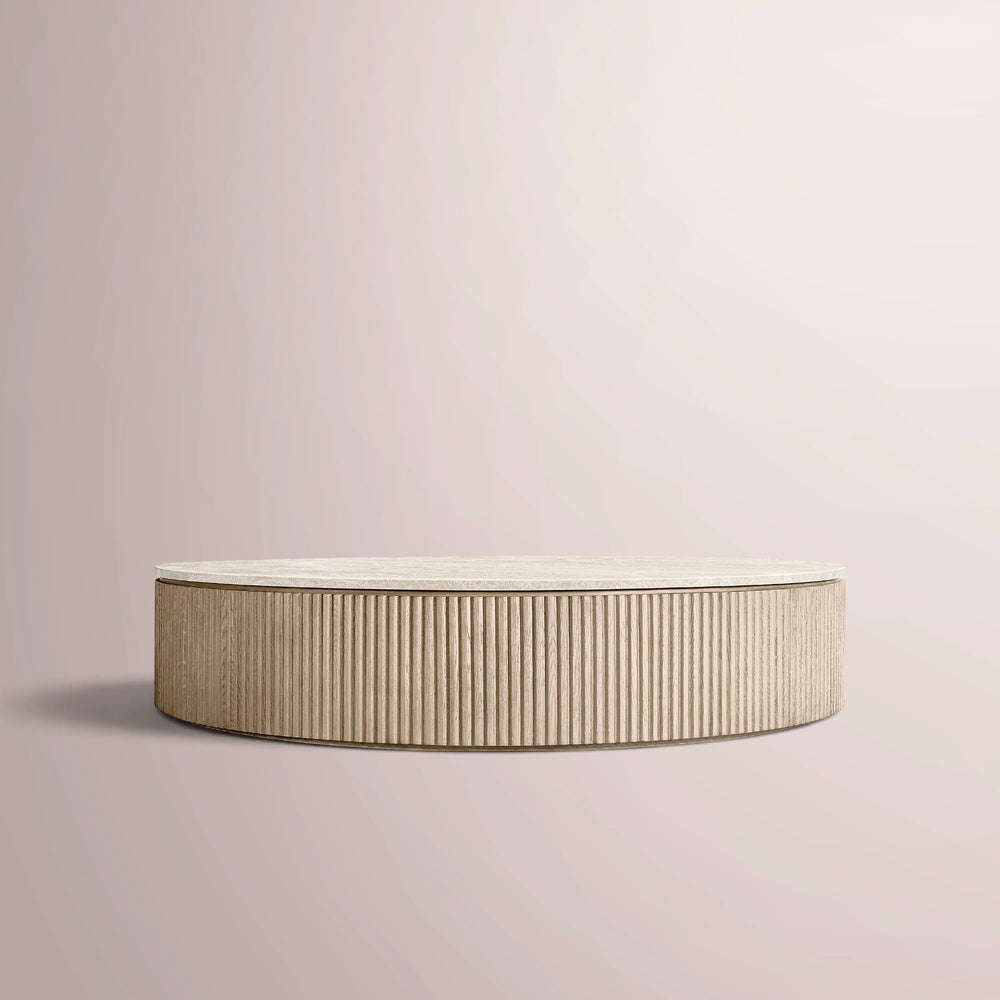 Solenne Emperador Round Coffee Table
