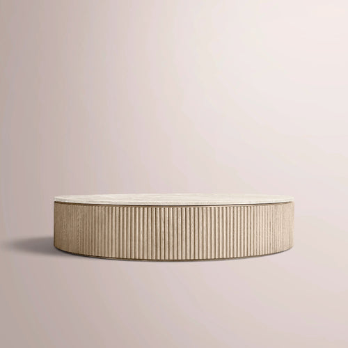 Solenne Emperador Round Coffee Table