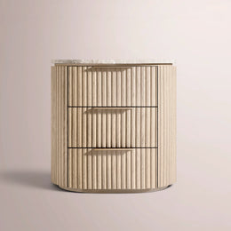 Solenne Emperador Closed Bedside Table