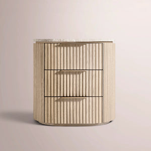 Solenne Emperador Closed Bedside Table