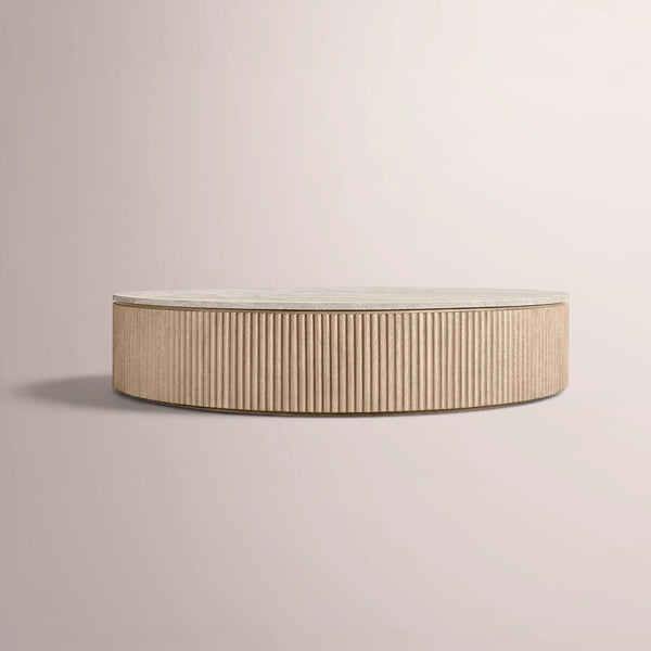 Solenne Emperador Round Coffee Table