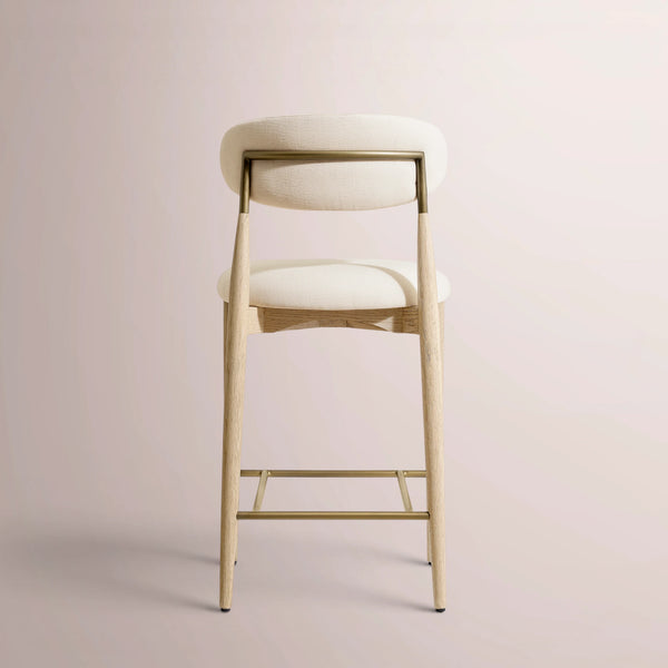 Valoren Armless Fabric Bar & Counter Stool