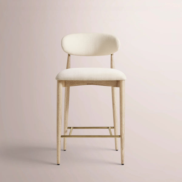 Valoren Armless Fabric Bar & Counter Stool