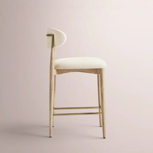 Valoren Armless Fabric Bar & Counter Stool