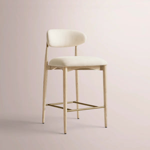 Valoren Armless Fabric Bar & Counter Stool