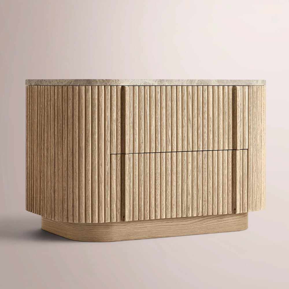 Ethenra Emperador Closed Nightstand