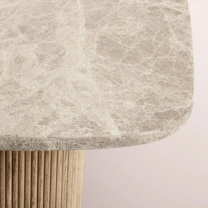 Ethenra Pedestal Rectangular Dining Table