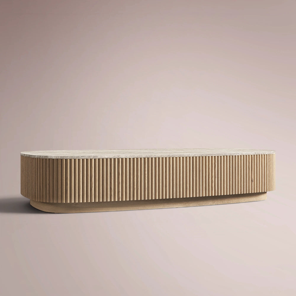 Ethenra Emperador Plinth Rectangular Coffee Table