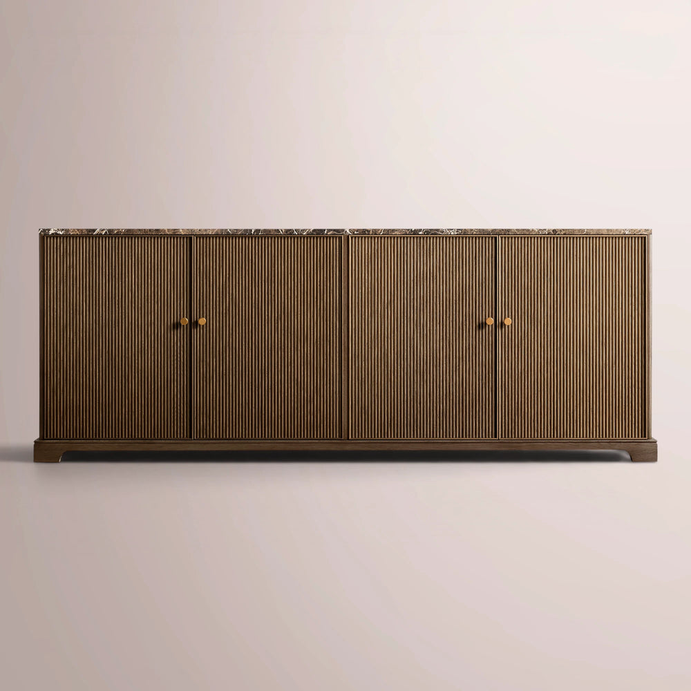 Celestine Emperador Reeded Sideboard