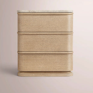 Linee Emperador Closed Nightstand