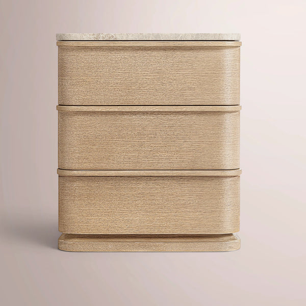 Linee Emperador Closed Nightstand