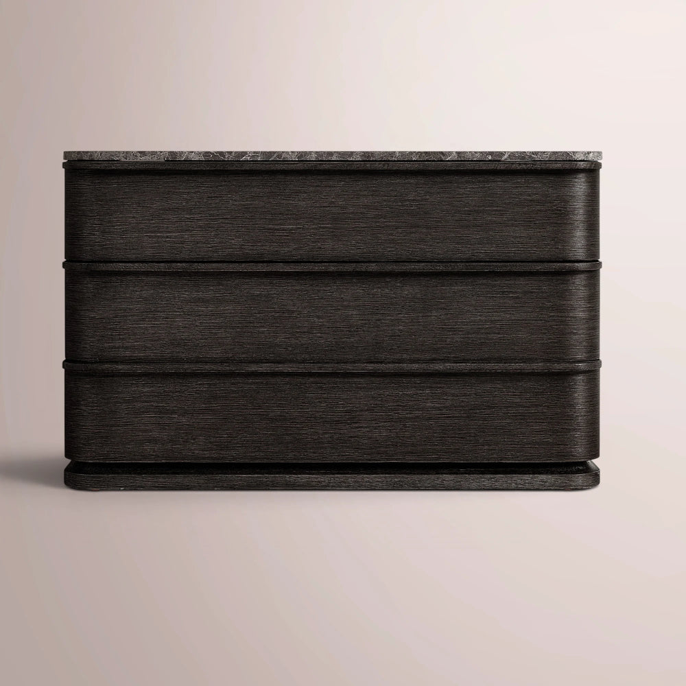 Linee Emperador Closed Nightstand