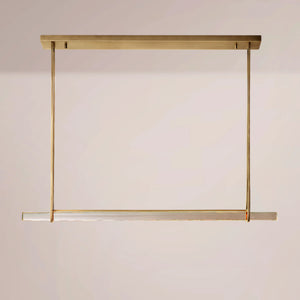 Aulubon Crystal Single Bar Linear Chandelier