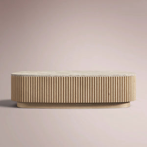 Ethenra Emperador Plinth Rectangular Coffee Table