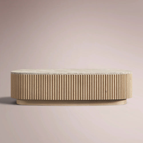 Ethenra Emperador Plinth Rectangular Coffee Table