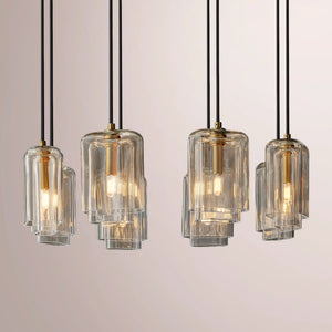Lucerne Clear Glass Round Chandelier