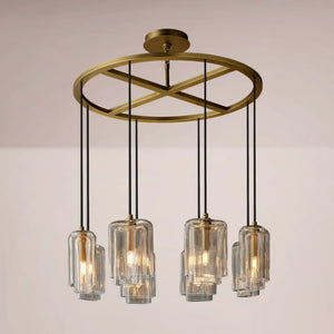Lucerne Clear Glass Round Chandelier