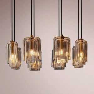Lucerne Clear Glass Round Chandelier