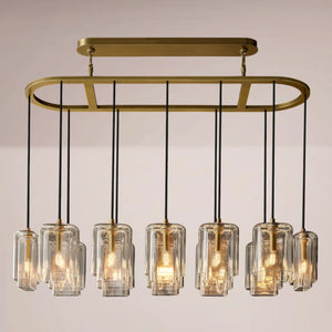 Lucerne Clear Glass Linear Chandelier