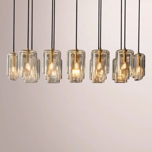 Lucerne Clear Glass Linear Chandelier